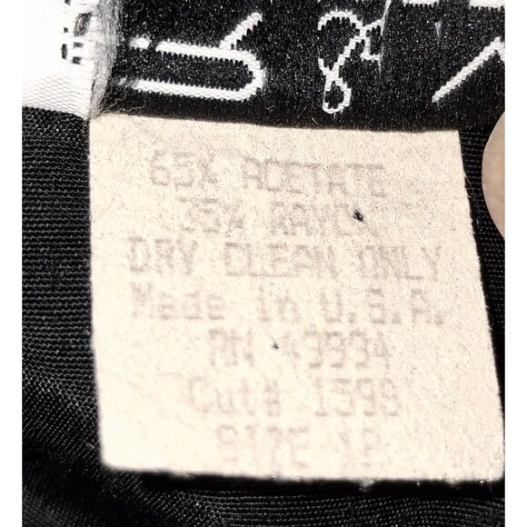 Vintage R&M Richards Black & Gold Embroidered Blouse Bling Retro Y2K Festival - Picture 10 of 10